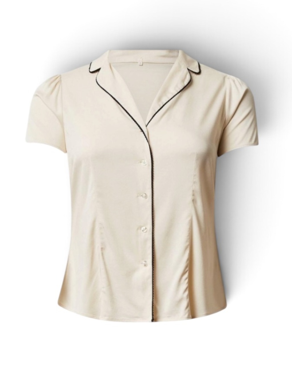 Torrid Retro Chic Stretch Challis Button-Front Top